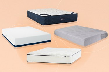 collage of some of the best mattresses for hip pain